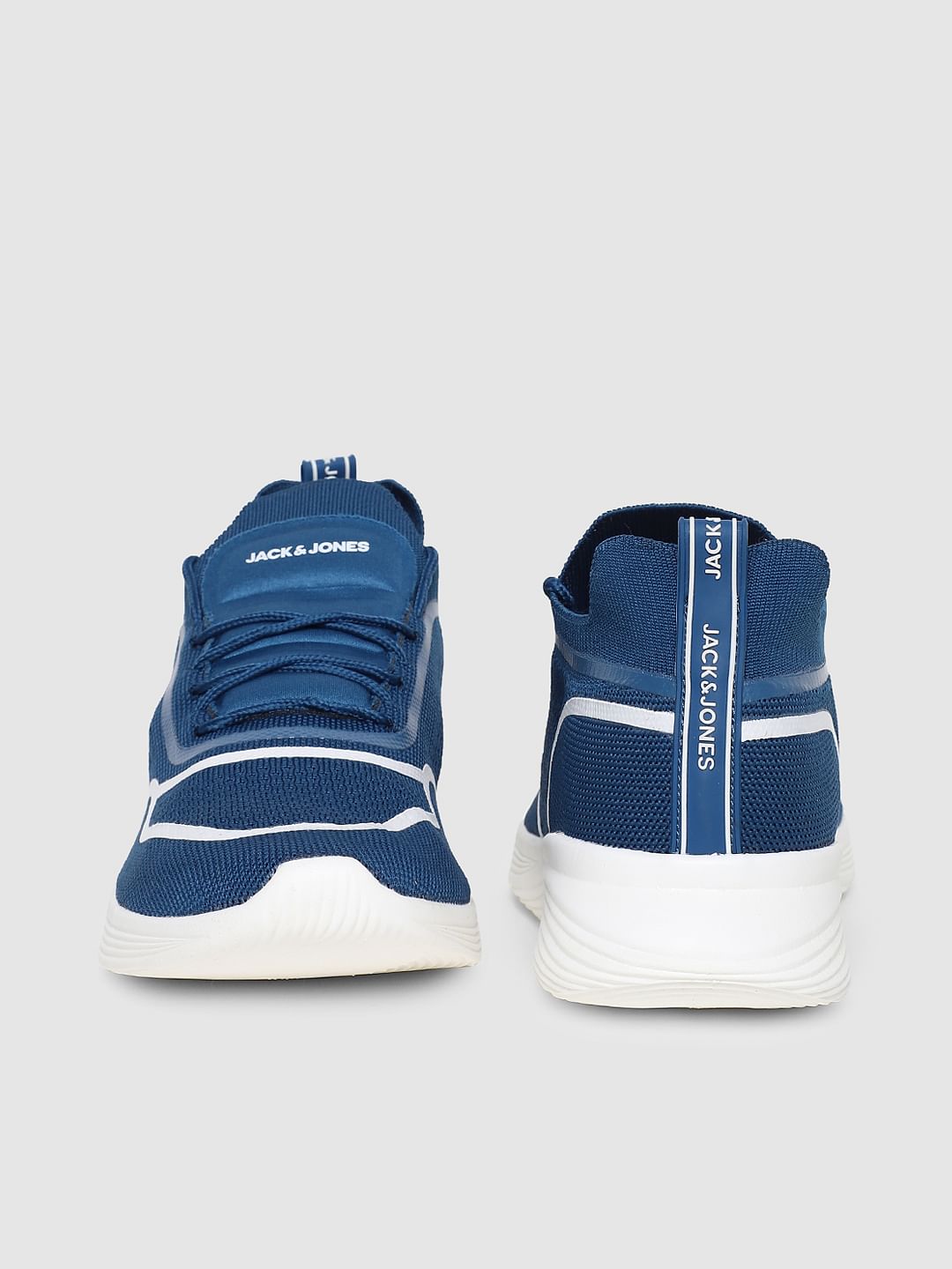 Blue Lace-Up Sneakers
