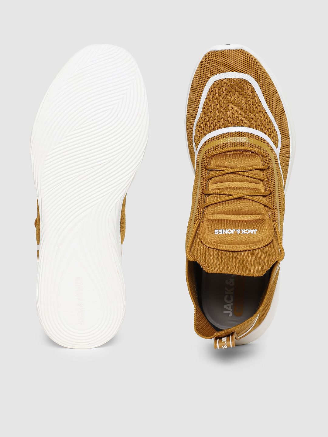 Mustard Lace-Up Sneakers
