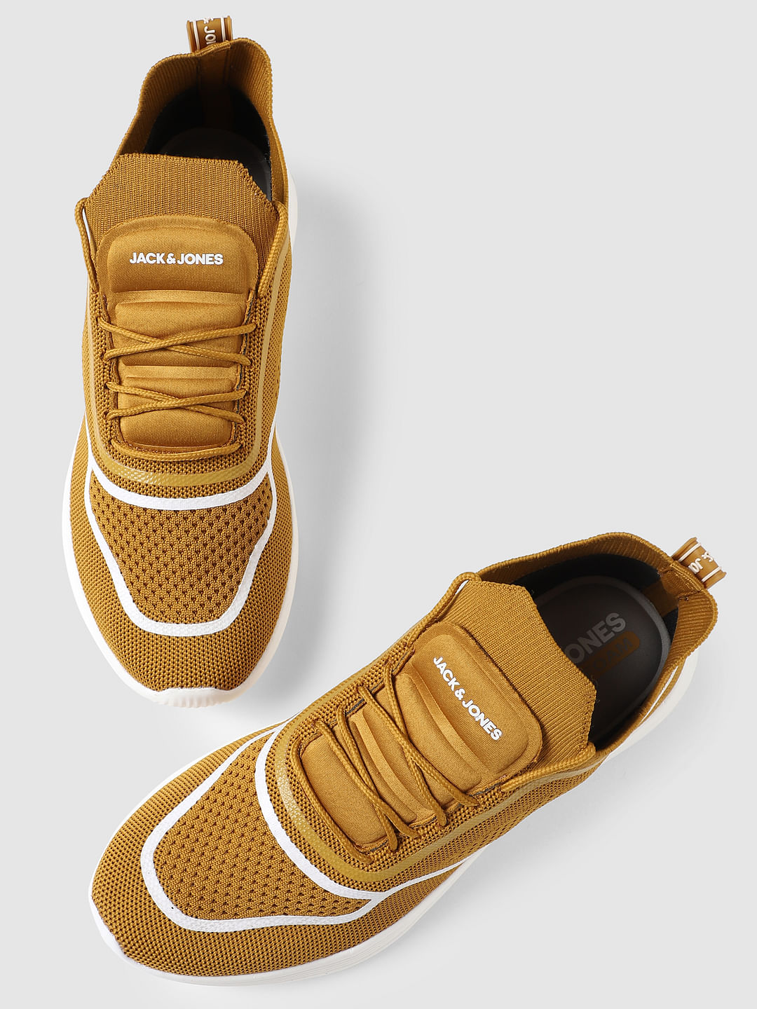 Mustard Lace-Up Sneakers