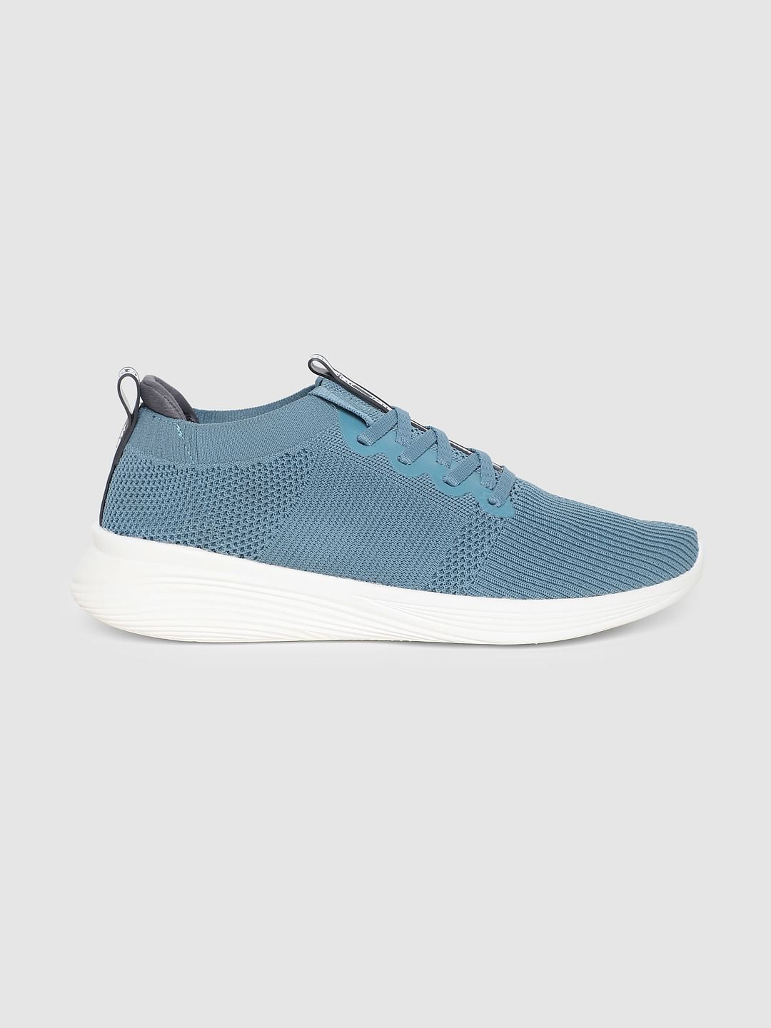 Blue Stretch Knit Sneakers - 6