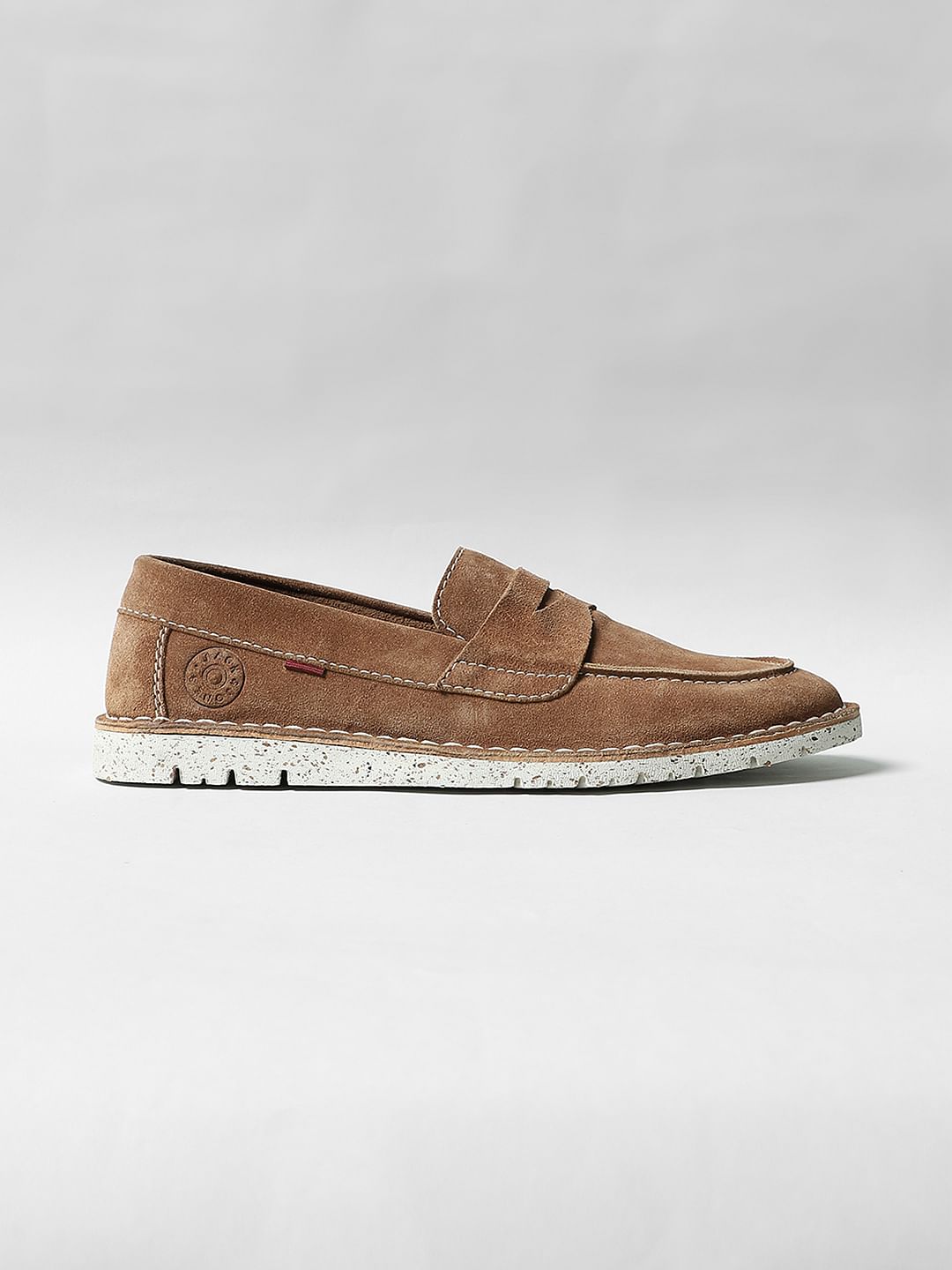 Brown Suede Loafers