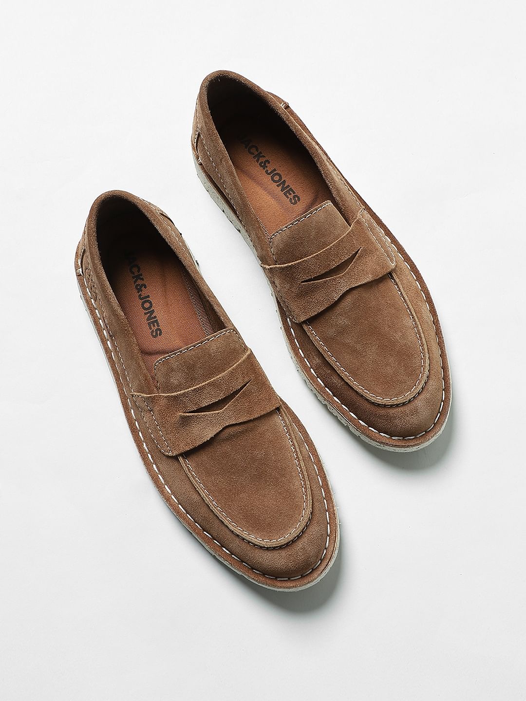 Brown Suede Loafers