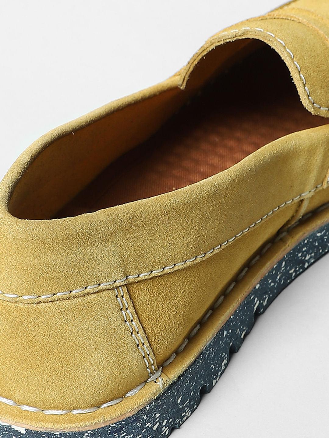Mustard Suede Loafers