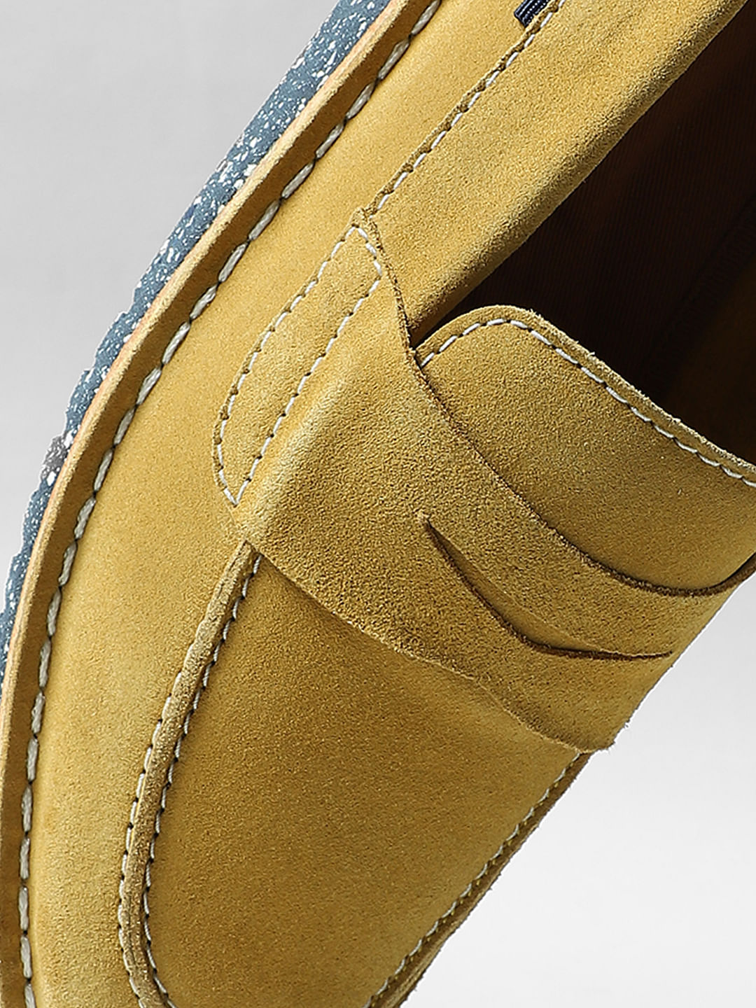 Mustard Suede Loafers