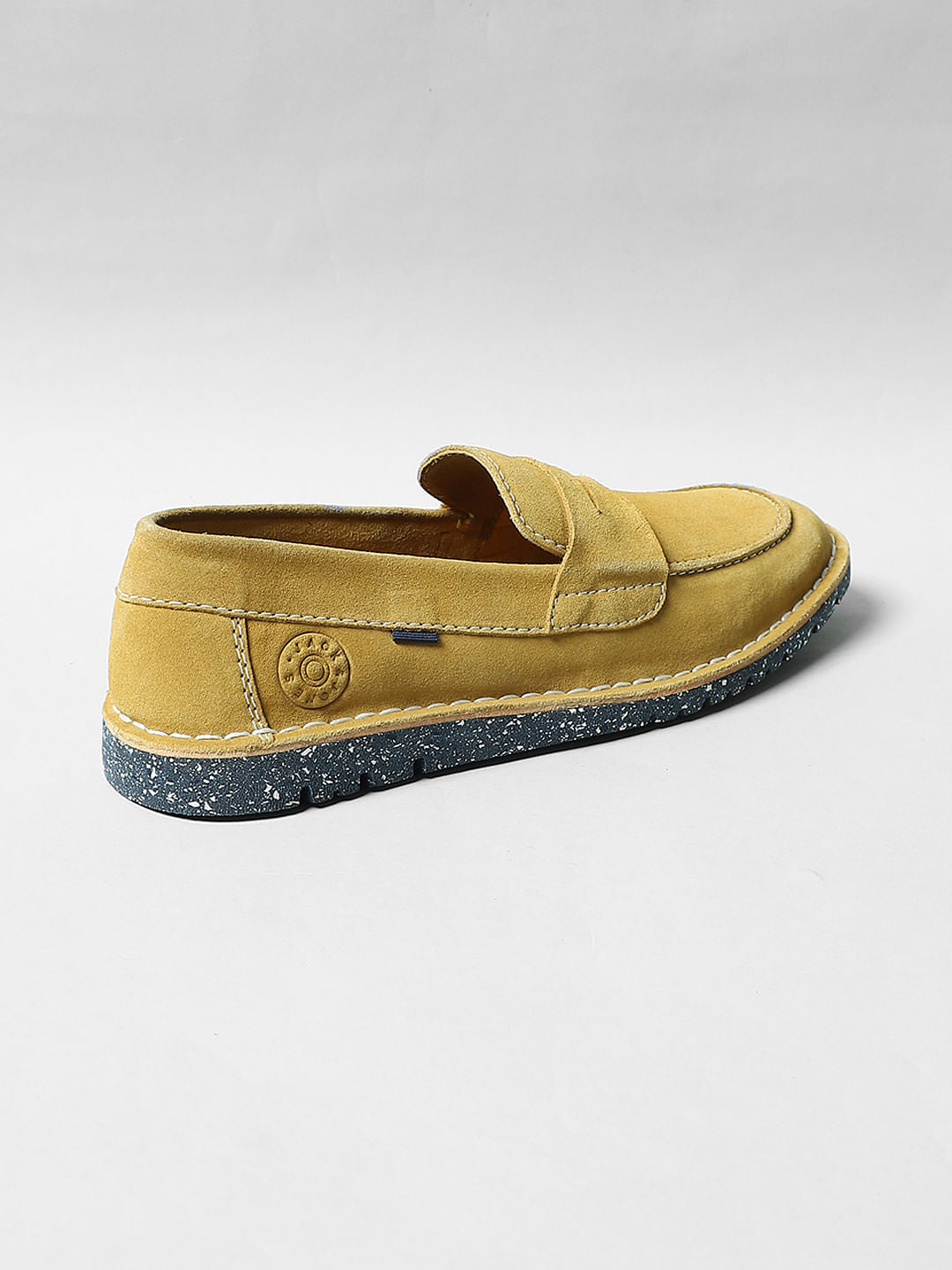 Mustard Suede Loafers