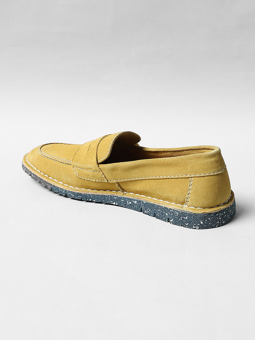 Mustard Suede Loafers