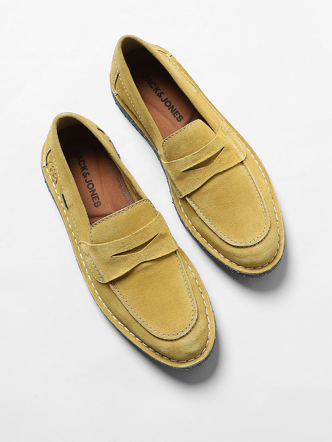 Mustard Suede Loafers