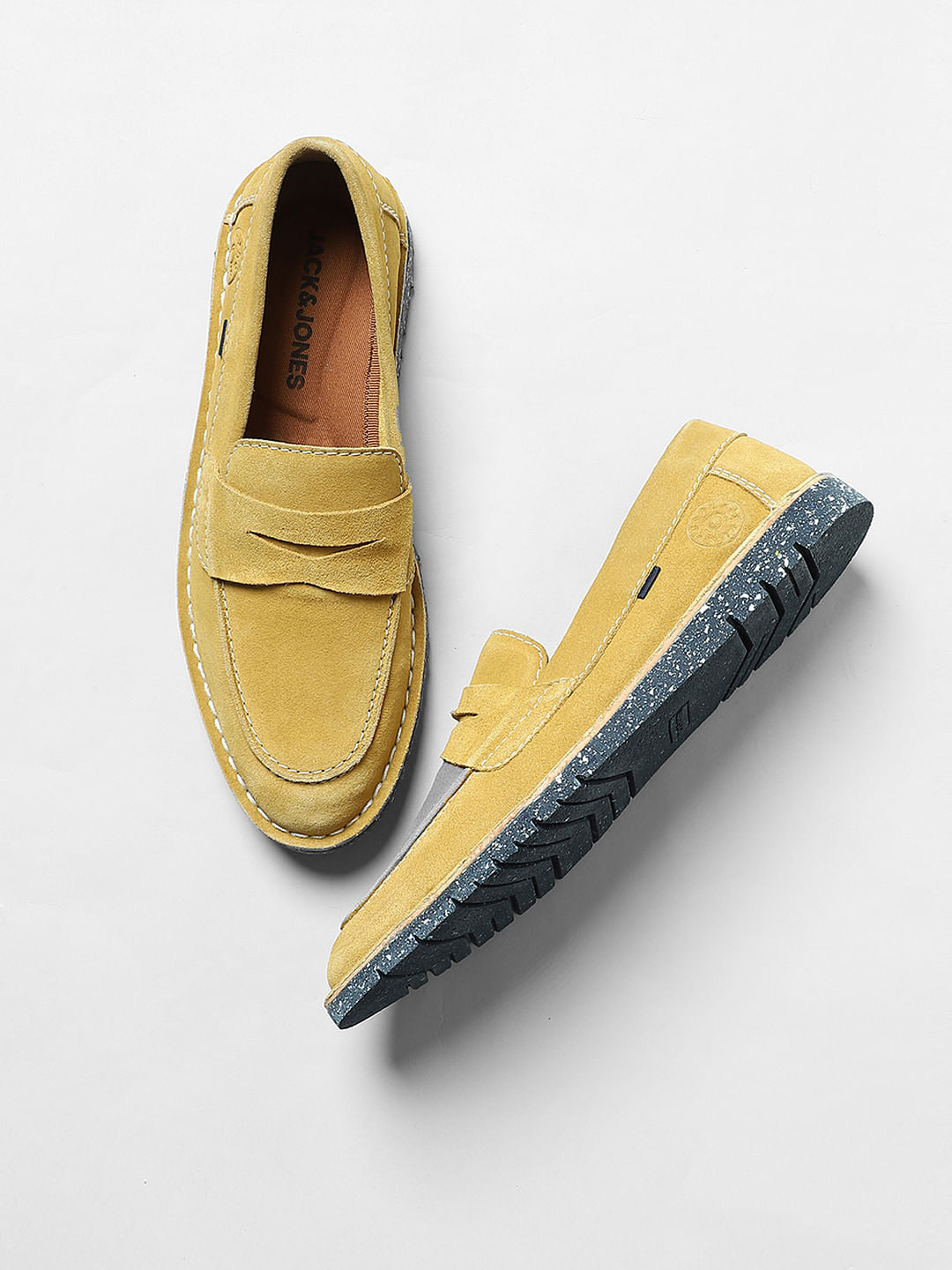 Mustard Suede Loafers