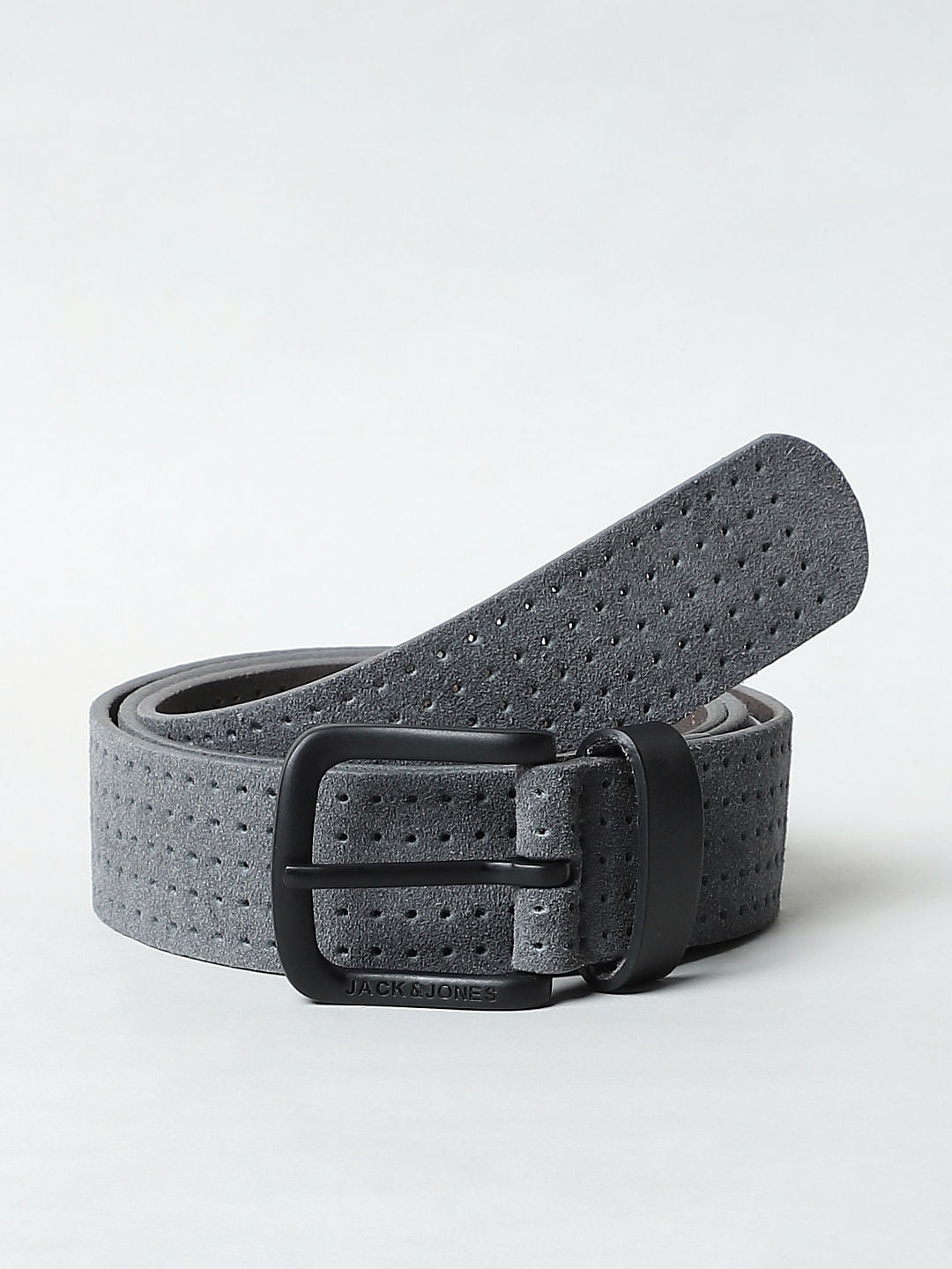 Grey Suede Belt - 32