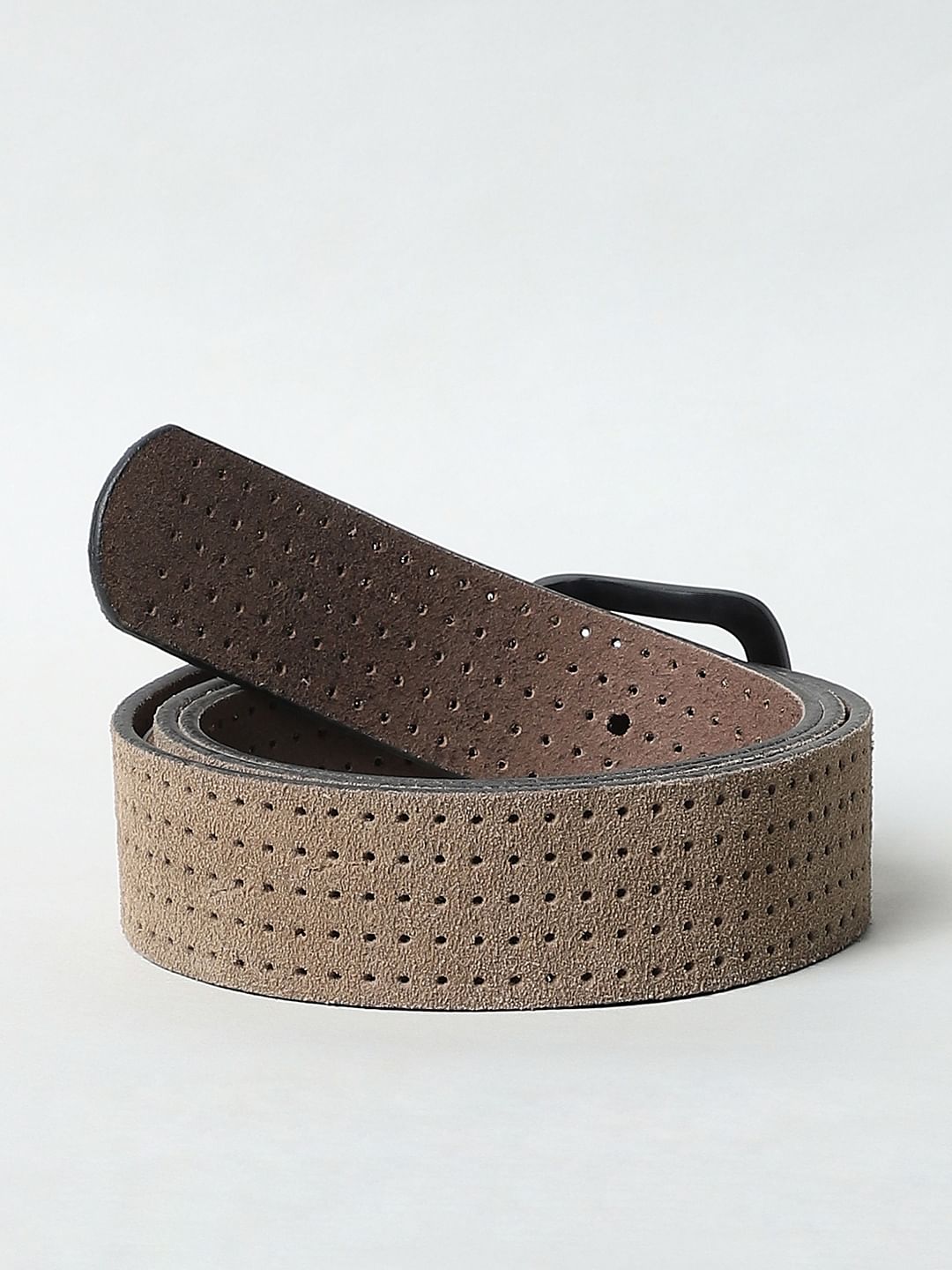 Brown Suede Belt