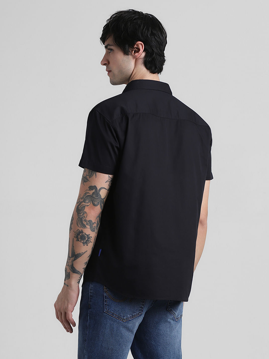 Black Drop Shoulder Shirt