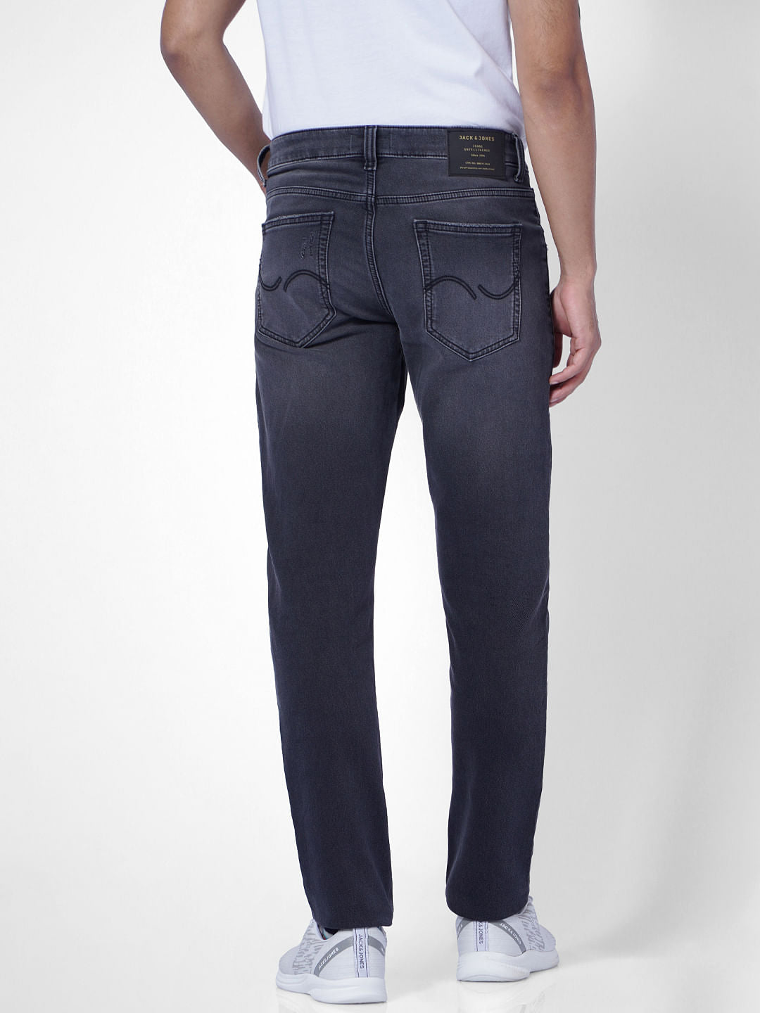 Dark Grey Low Rise Tim Slim Fit Jeans