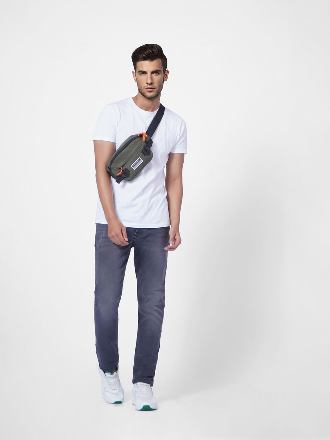 Dark Grey Low Rise Ben Skinny Jeans - 28/30