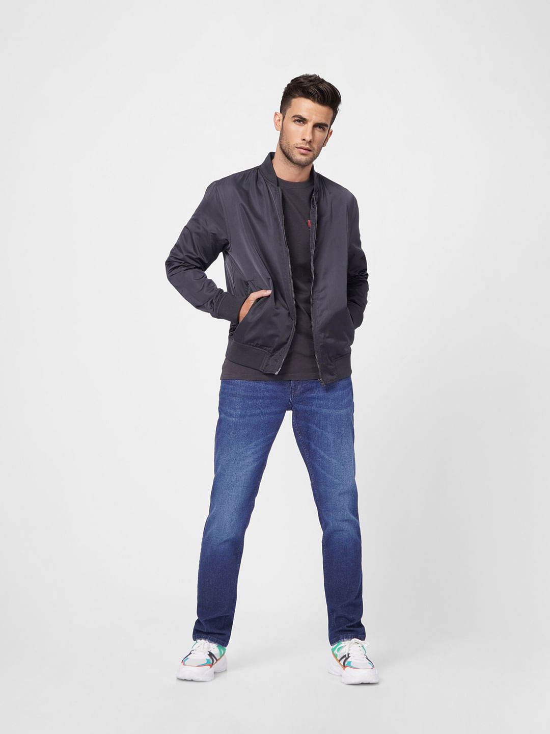 Dark Blue Low Rise Ben Skinny Jeans