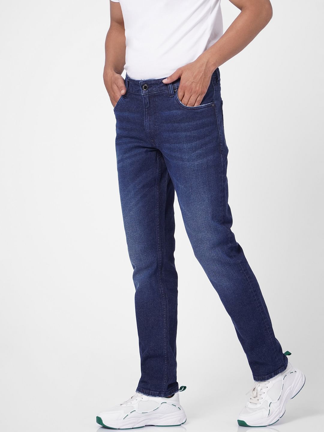 Blue Low Rise Tim Slim Fit Jeans