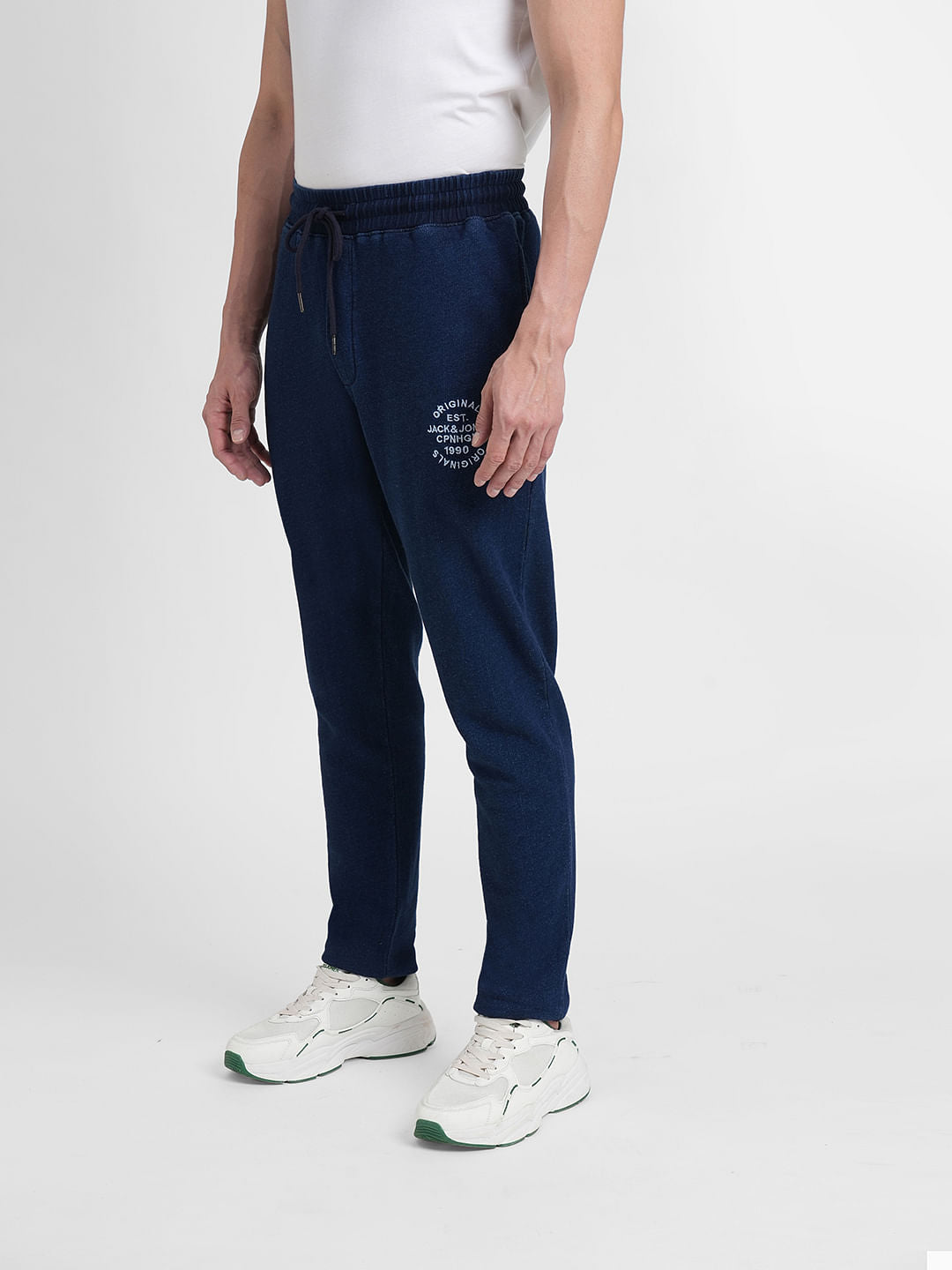 Blue Mid Rise Co-ord Trackpants