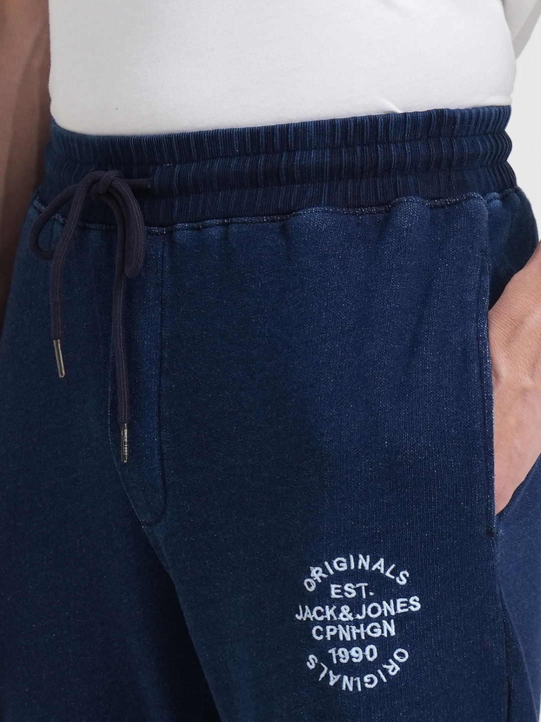 Blue Mid Rise Co-ord Trackpants