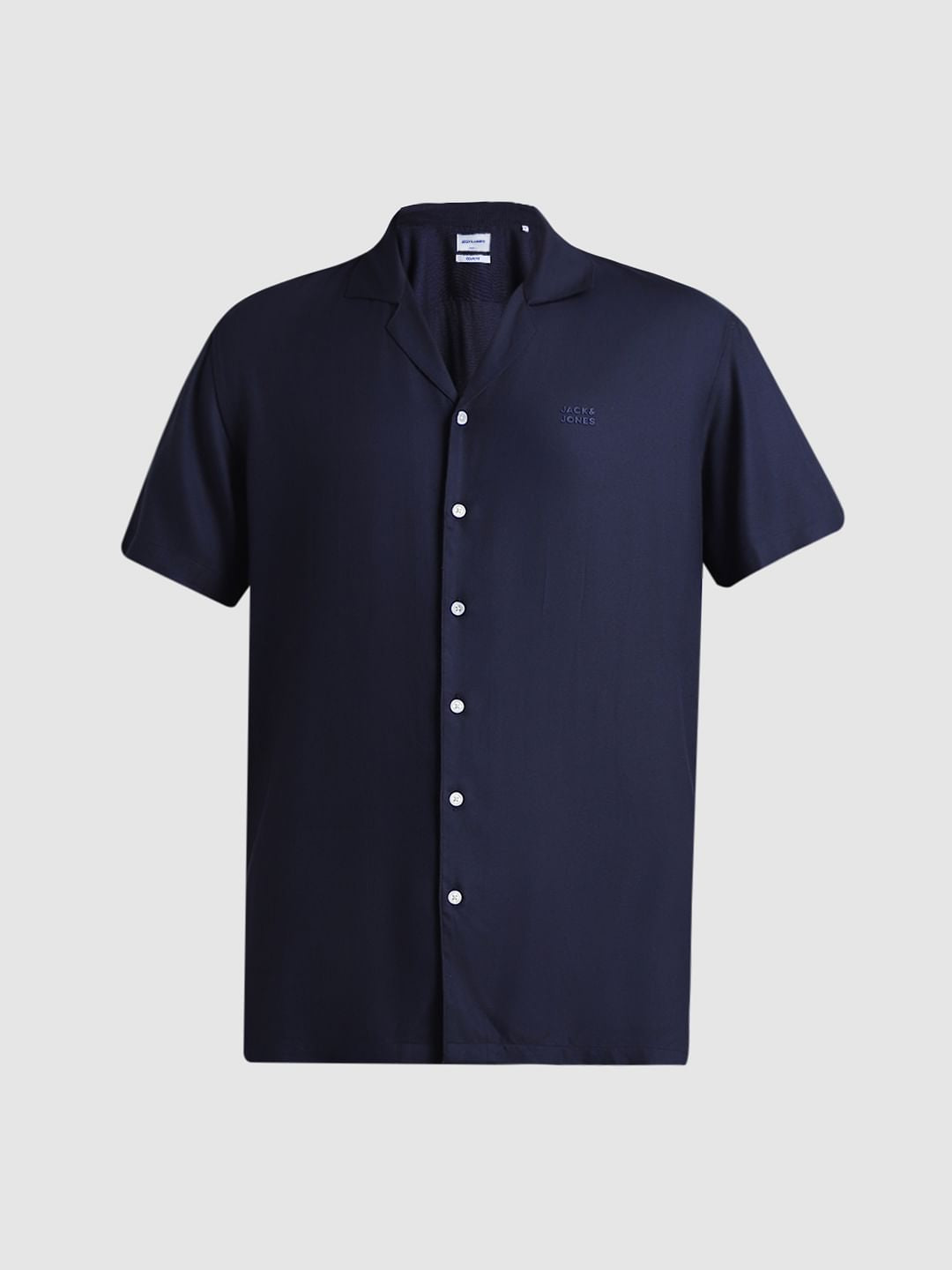 Navy Blue Resort Collar Shirt