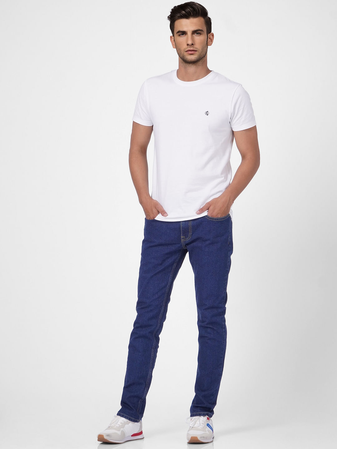 Dark Blue Low Rise Ben Skinny Jeans
