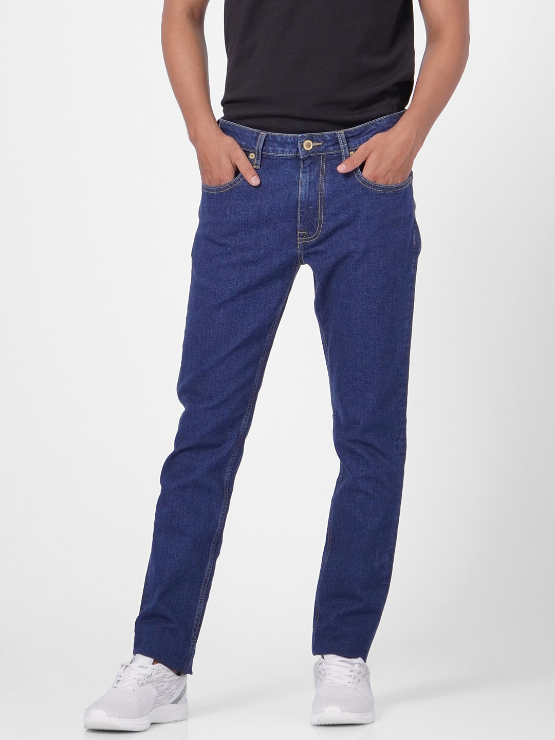 Dark Blue Low Rise Glenn Slim Fit Jeans