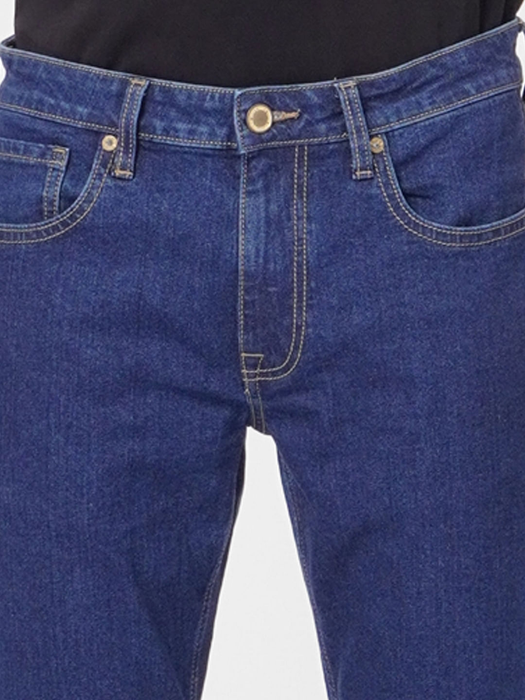 Dark Blue Low Rise Glenn Slim Fit Jeans