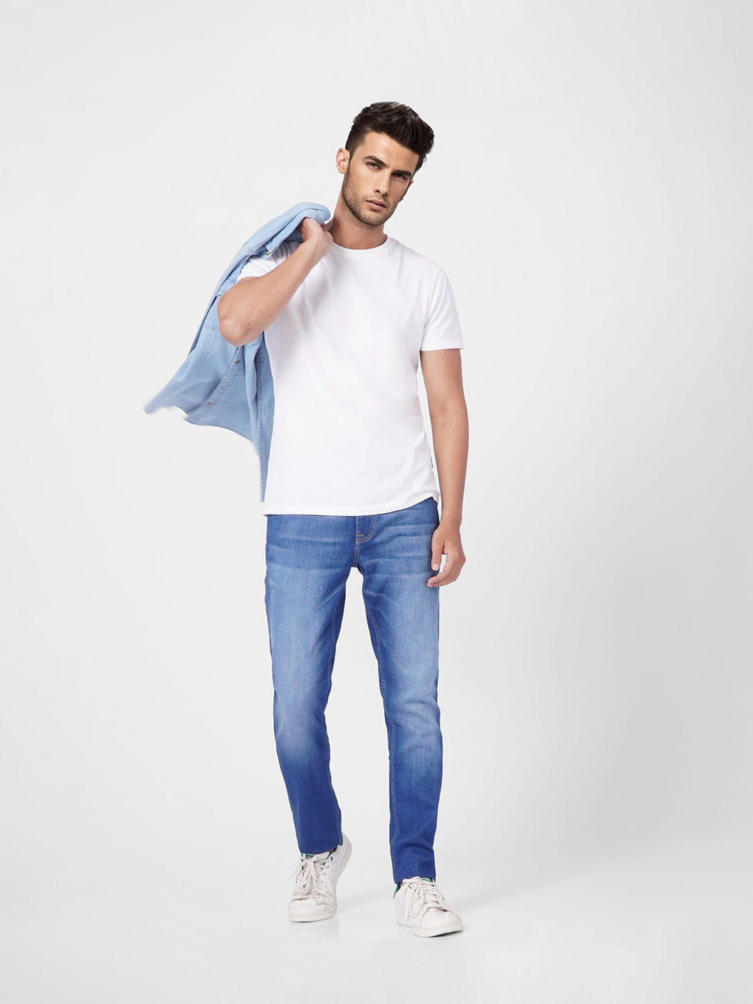 Light Blue Low Rise Glenn Slim Fit Jeans - 28/30