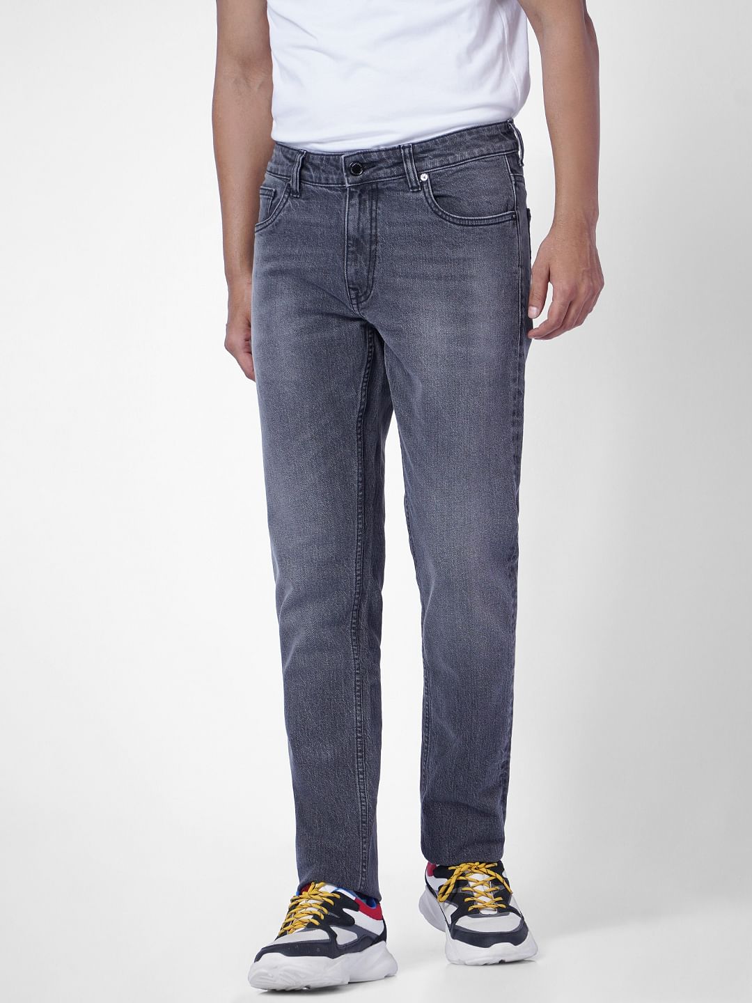 Grey Low Rise Ben Skinny Jeans