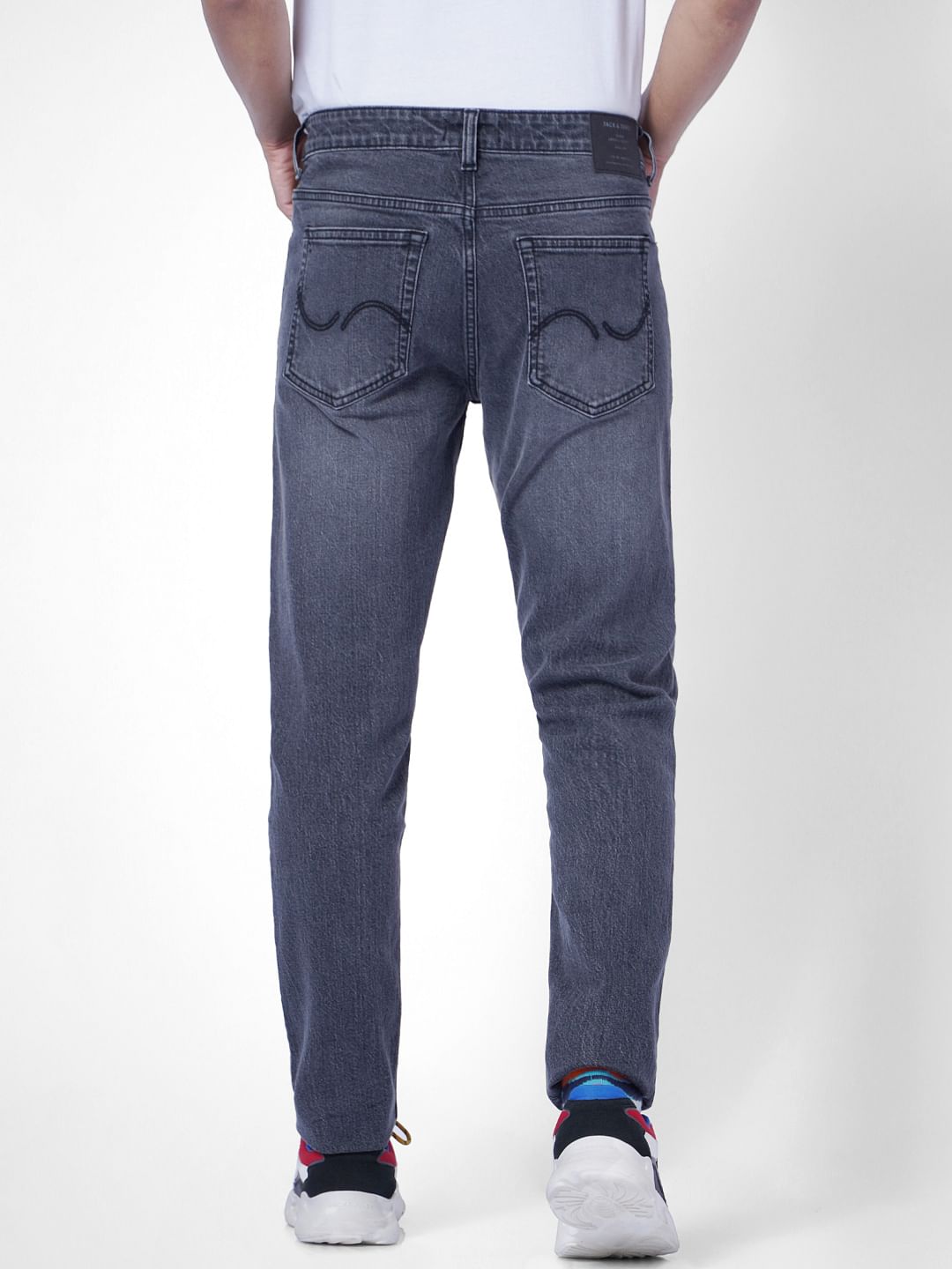 Grey Low Rise Ben Skinny Jeans
