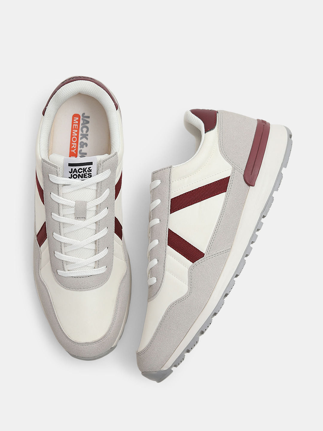 Off-White Colourblocked Lace Up Sneakers