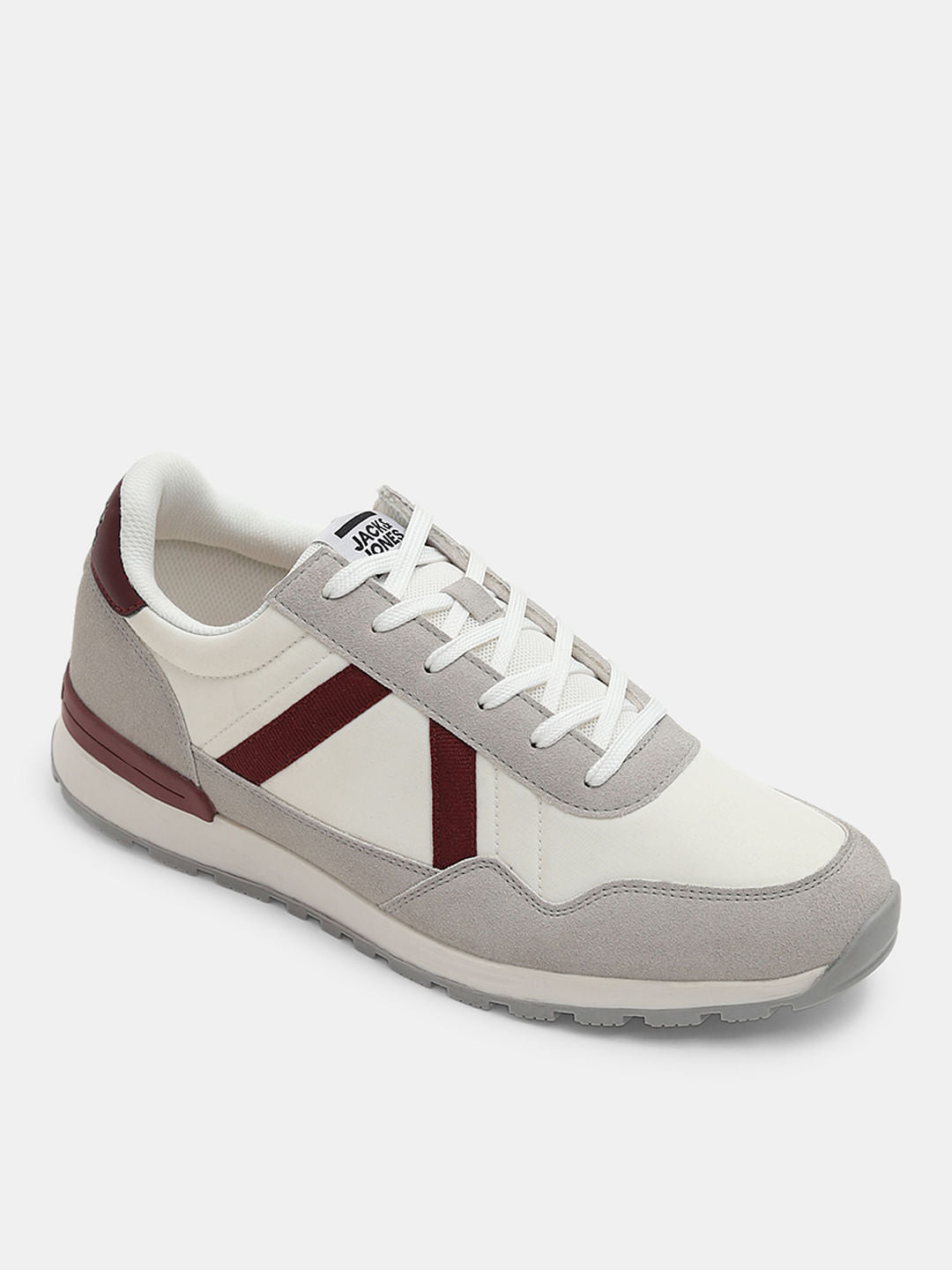 Off-White Colourblocked Lace Up Sneakers