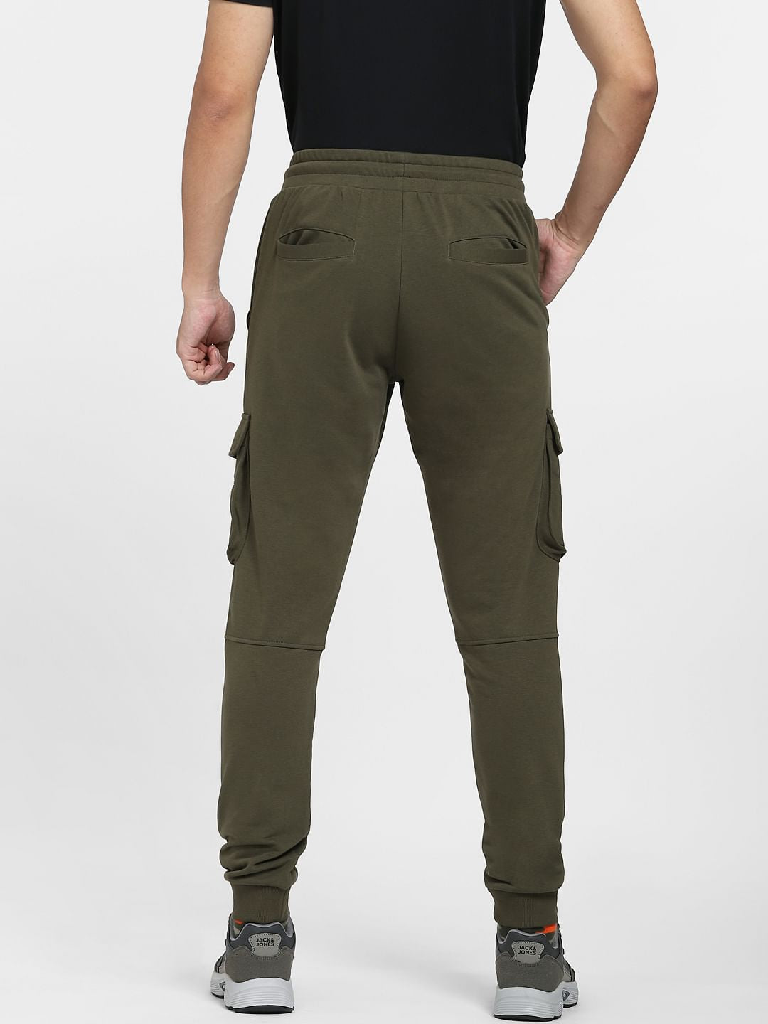 Green Mid Rise Colourblocked Sweatpants