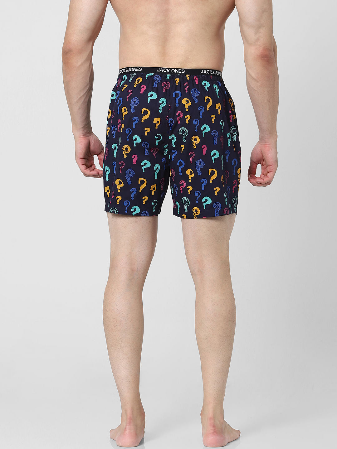 Blue Question Mark Printed Boxers