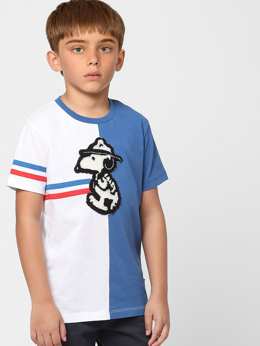 Boys X PEANUTS Blue Snoopy Graphic Print T-shirt