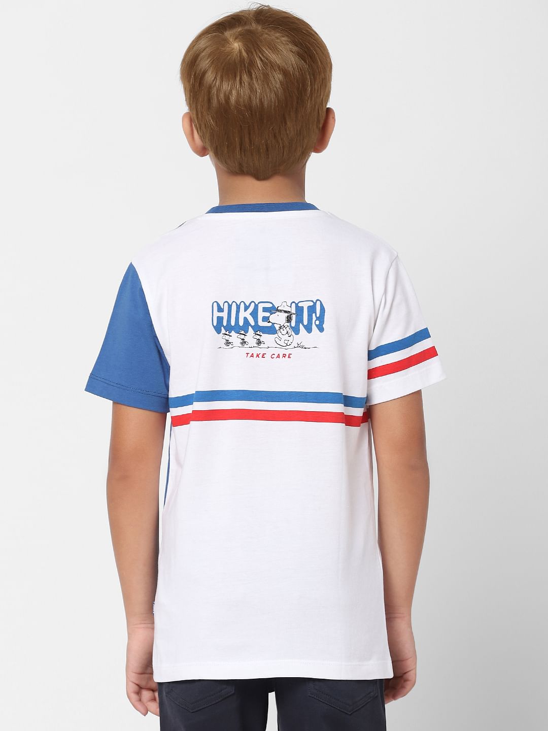 Boys X PEANUTS Blue Snoopy Graphic Print T-shirt