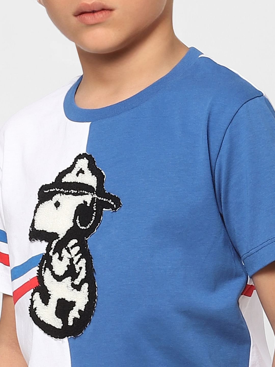 Boys X PEANUTS Blue Snoopy Graphic Print T-shirt