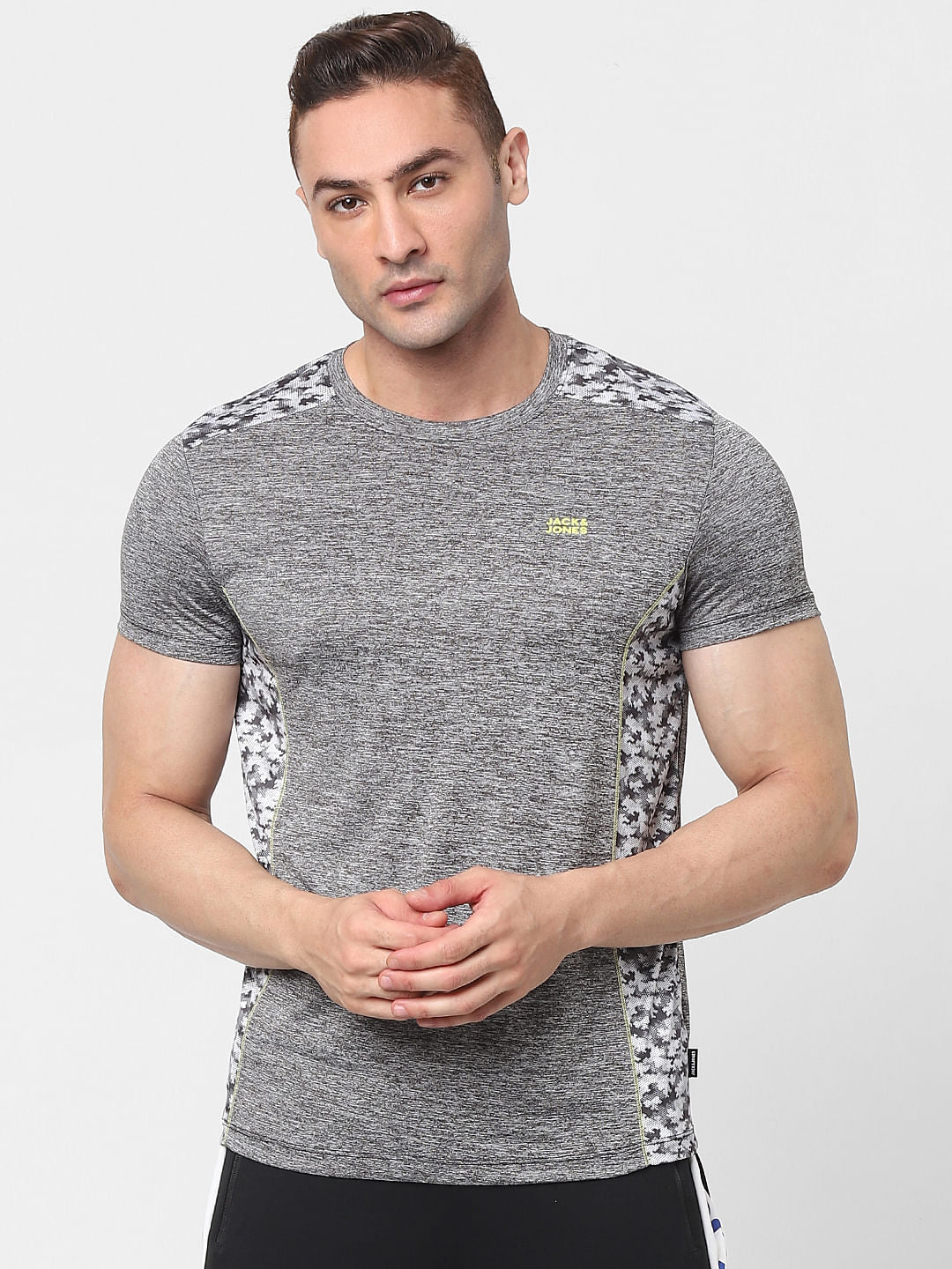 Grey Gym Crew Neck T-shirt