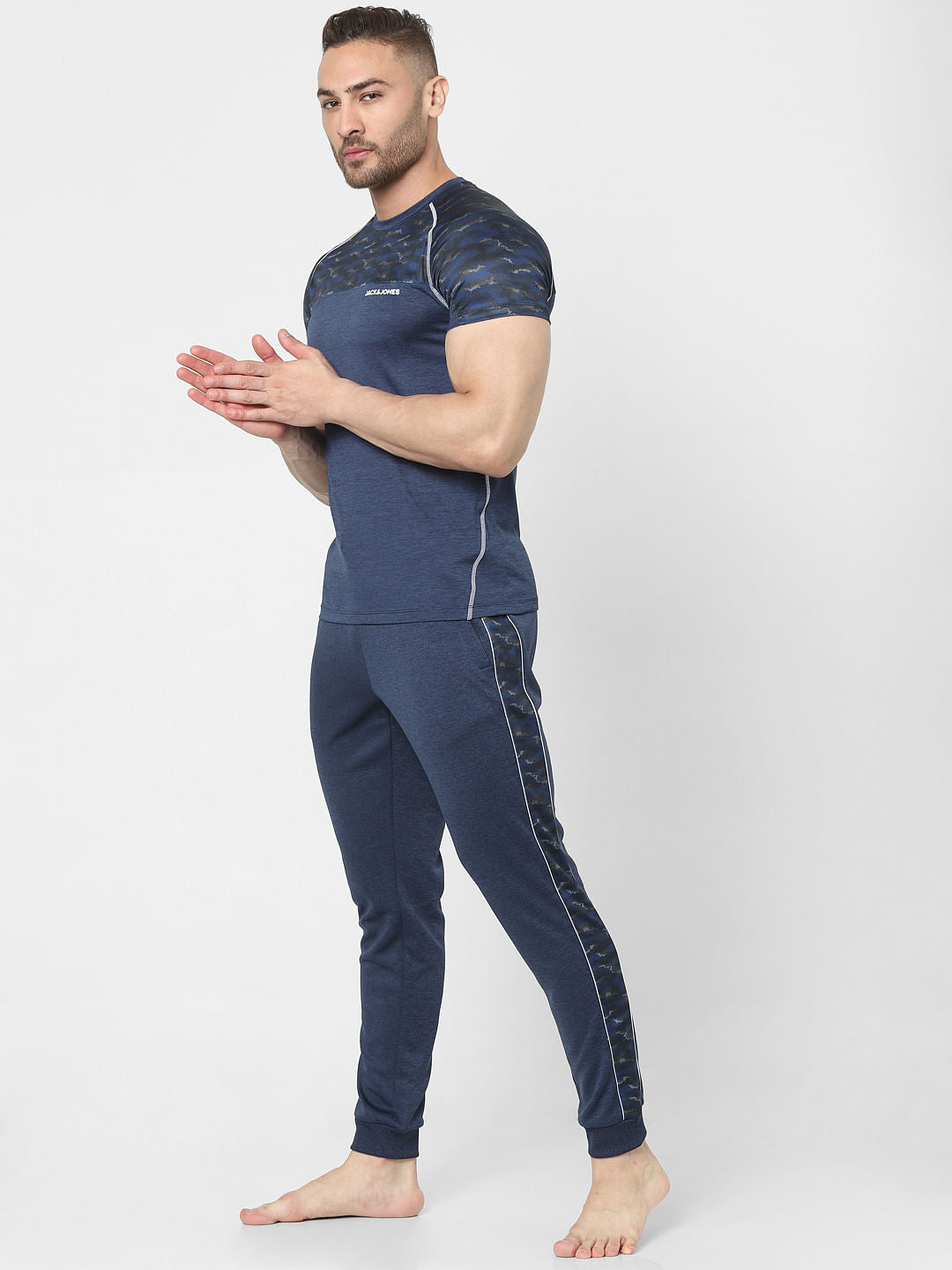 Blue Camo Trackpants - S