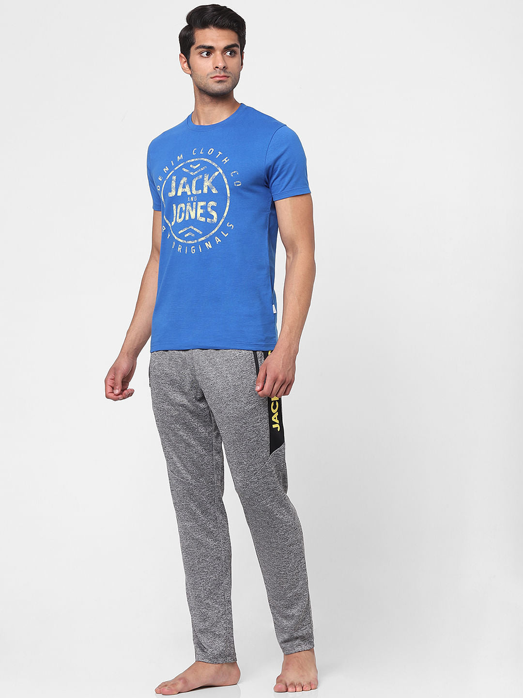 Grey Patterned Trackpants - S