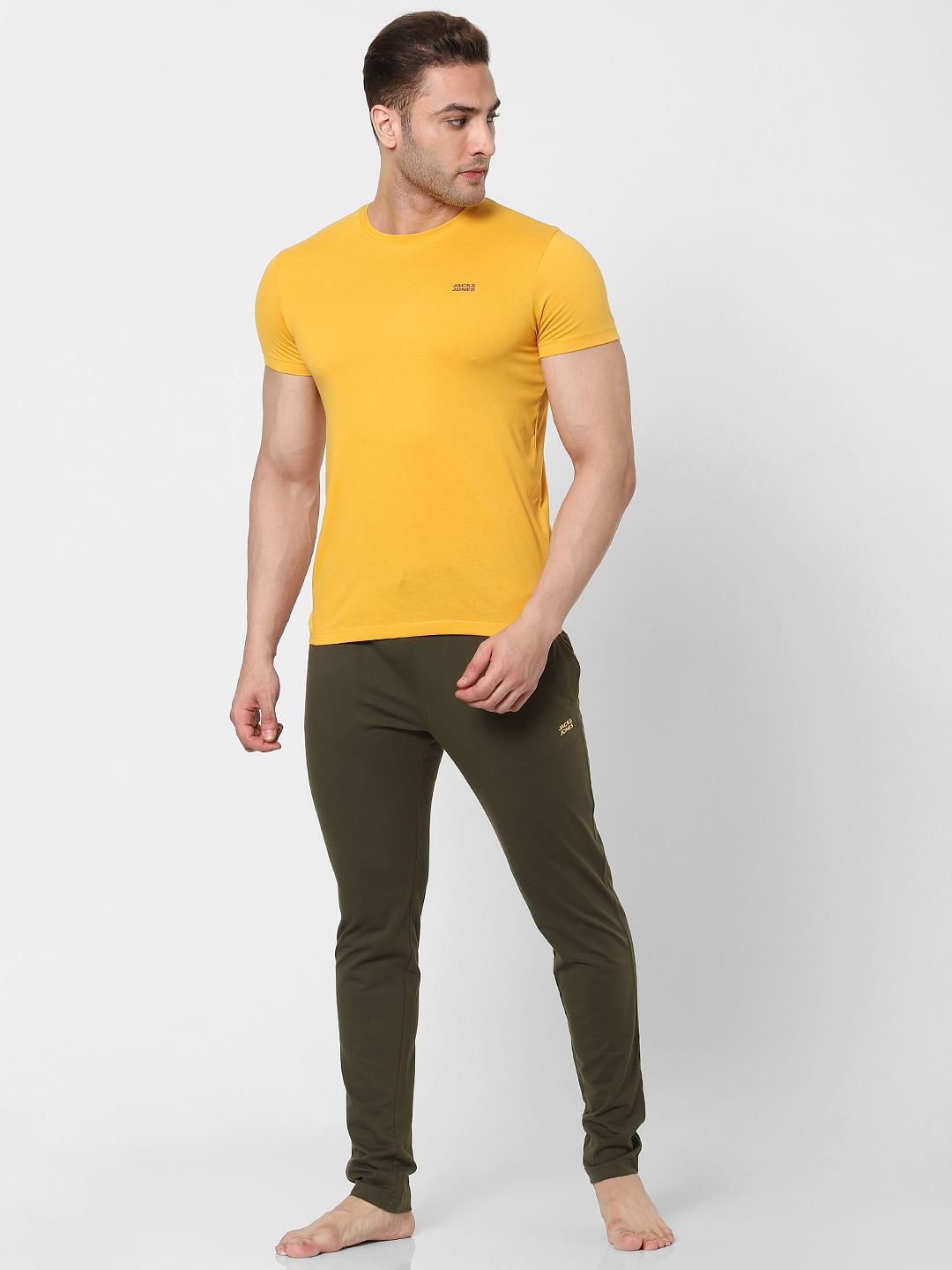 Yellow Crew Neck T-shirt - S
