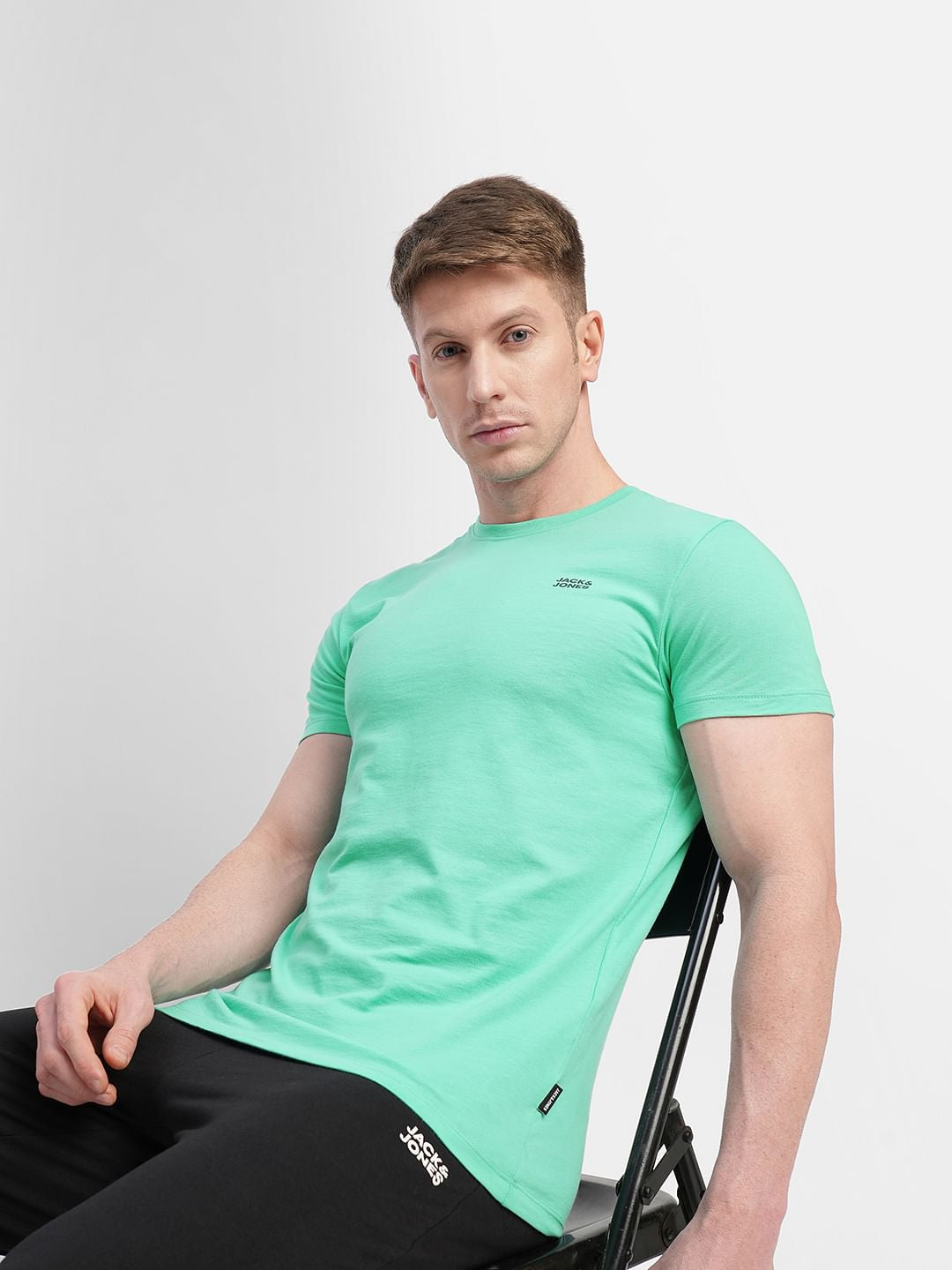 Green Crew Neck T-shirt - M