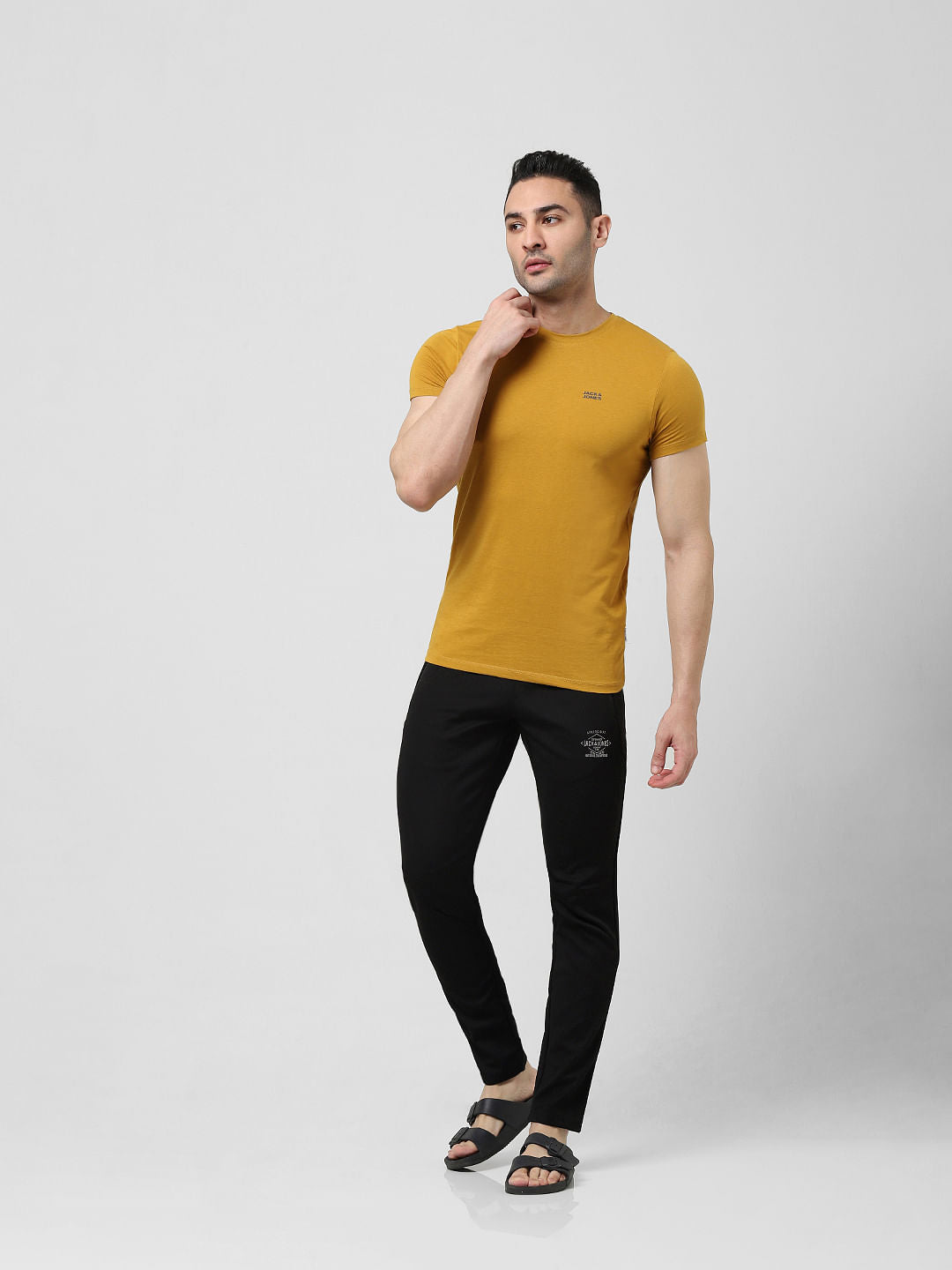 Yellow Logo Print T-shirt