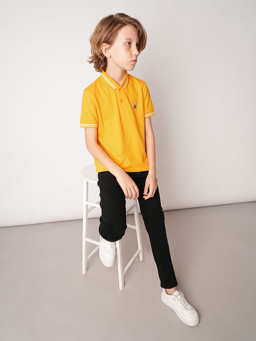 Yellow Polo T-shirt - 4/5Y