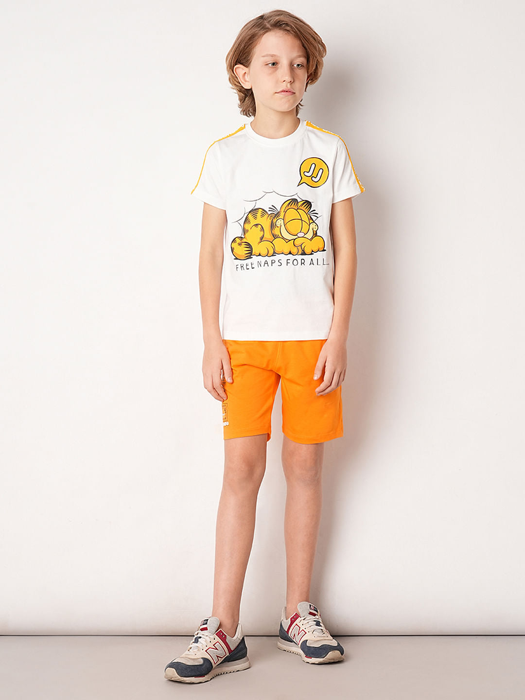 GARFIELD Orange Printed Shorts