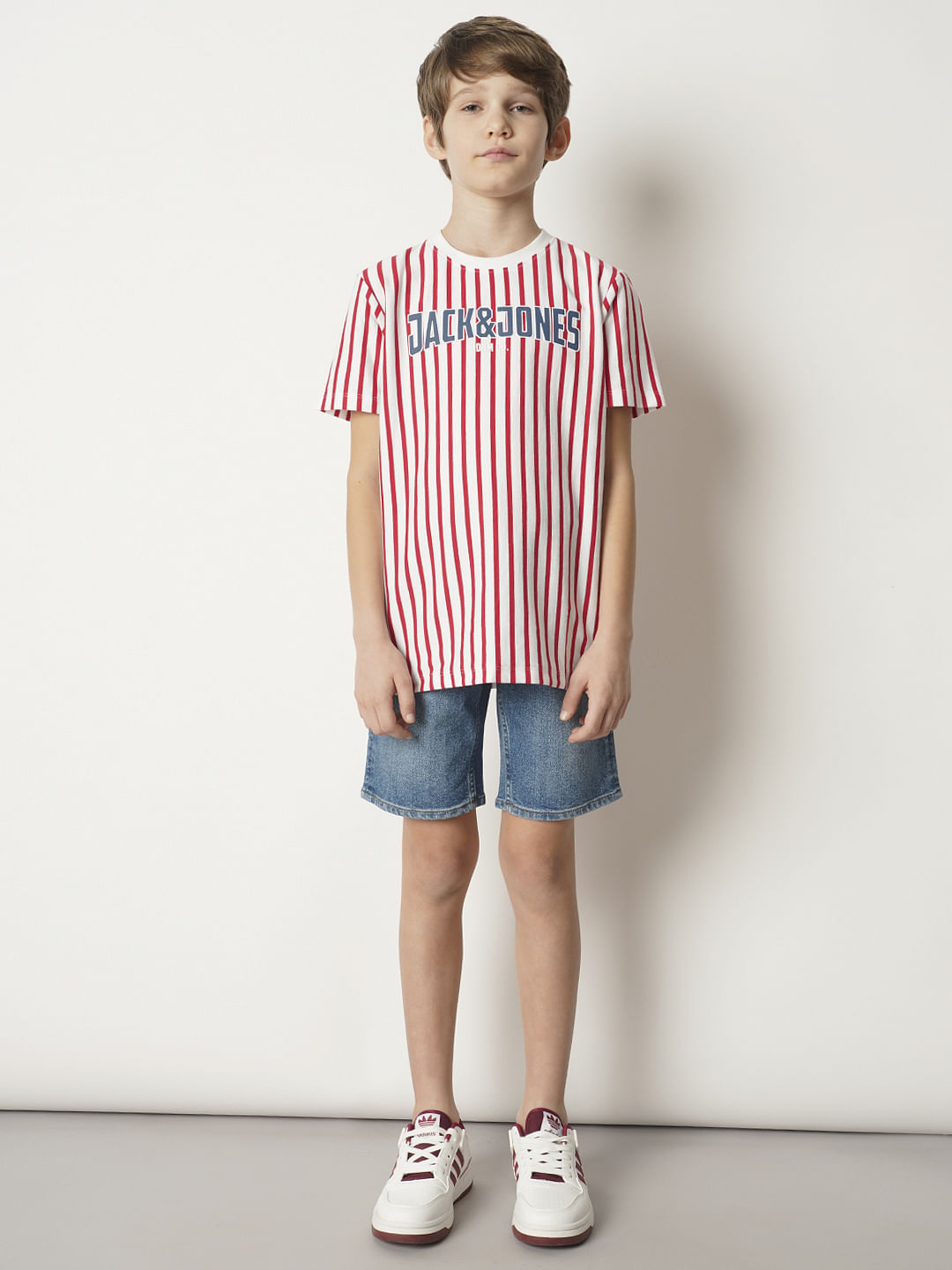 Boys Blue Cotton Denim Shorts