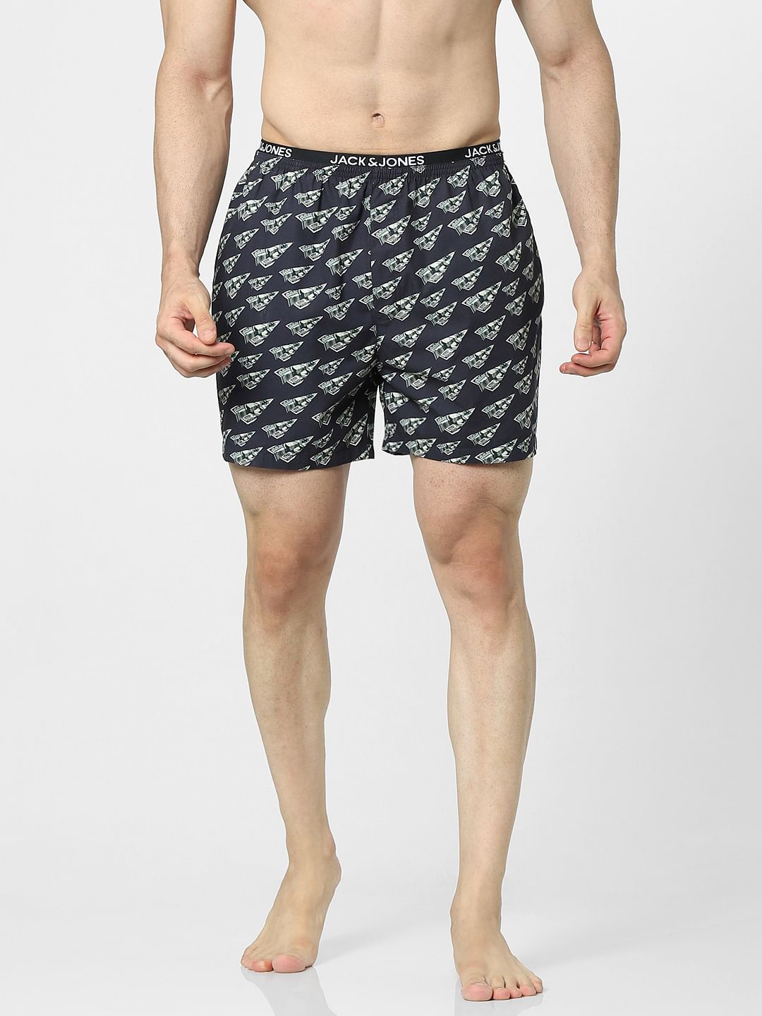 Black Printed Boxers