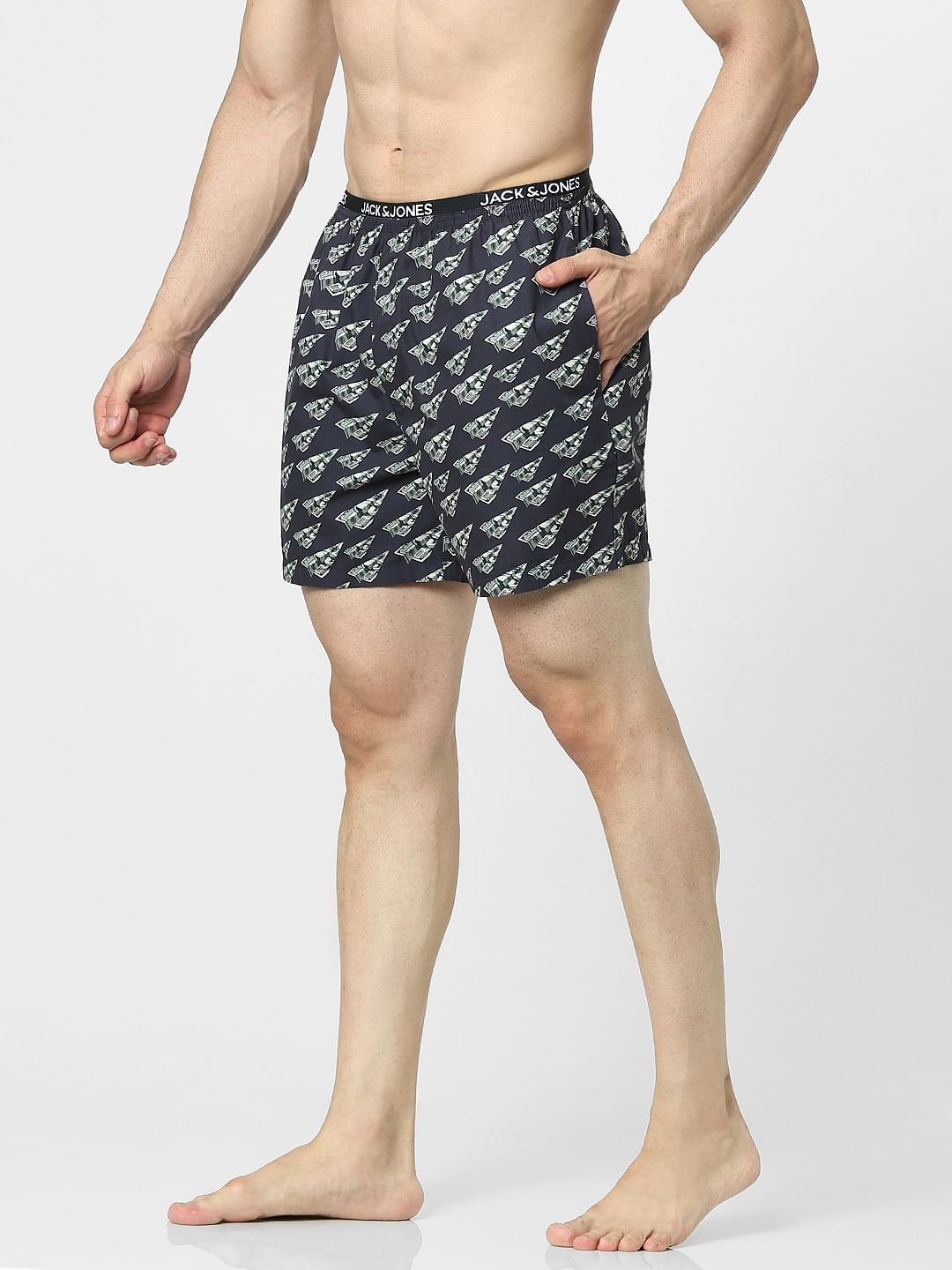 Black Printed Boxers