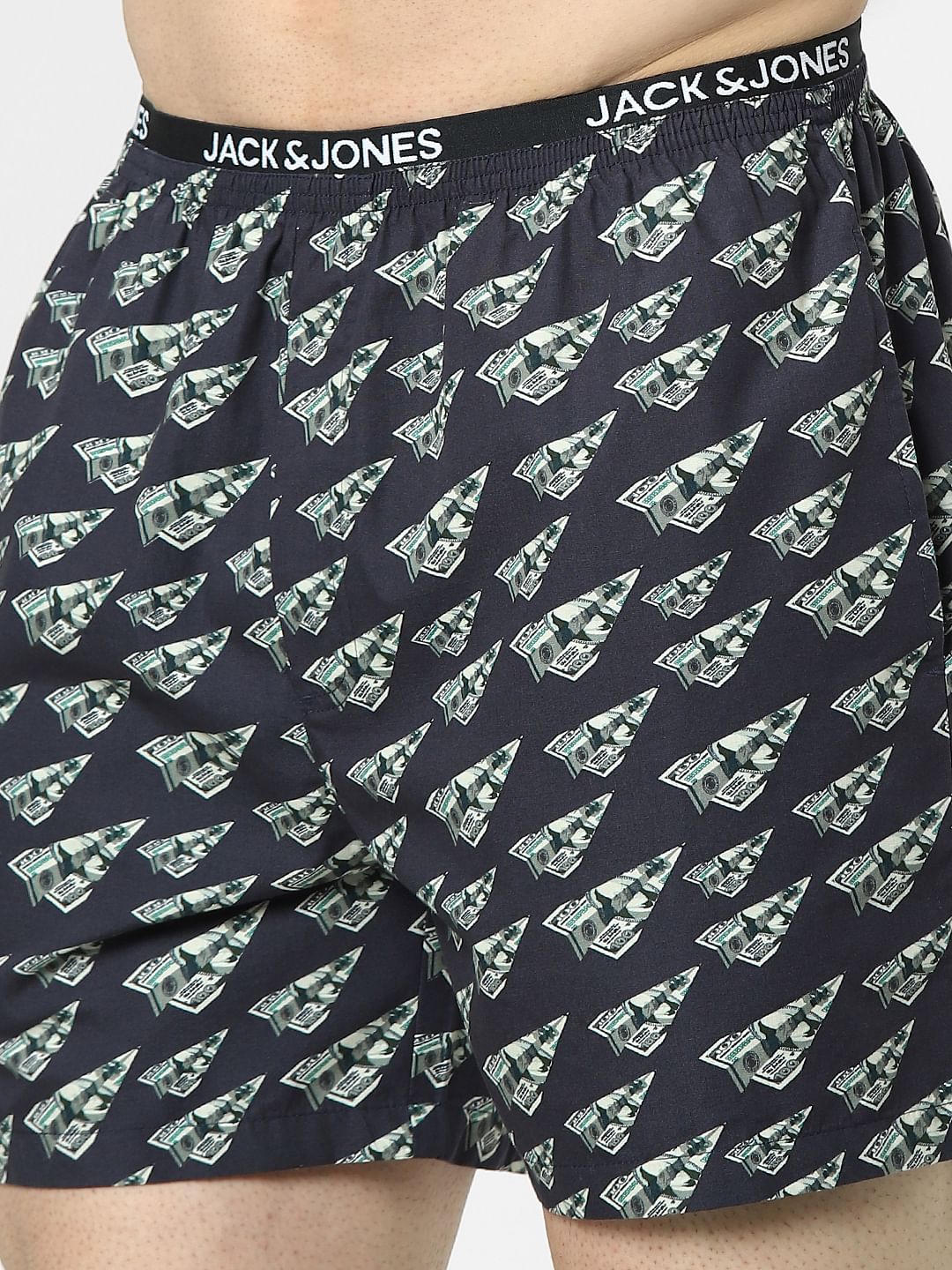 Black Printed Boxers