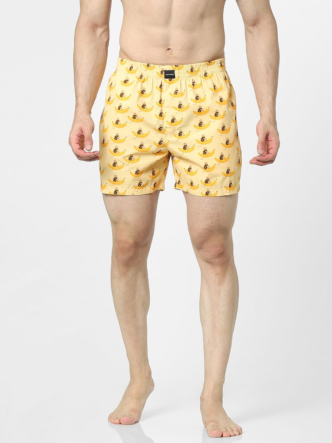 Yellow Printed Boxers