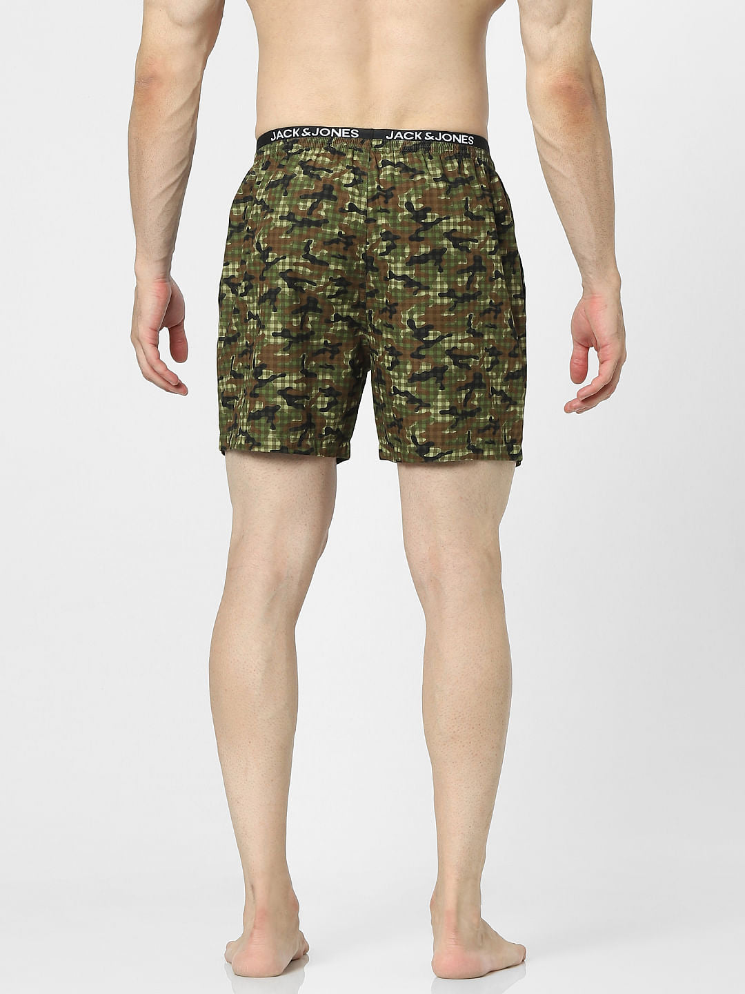 Black Camo Print Boxers