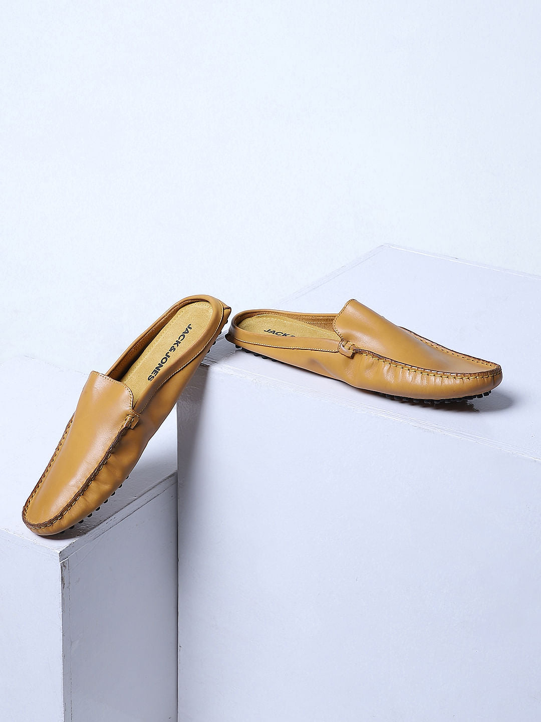 Tan Leather Loafers - 6
